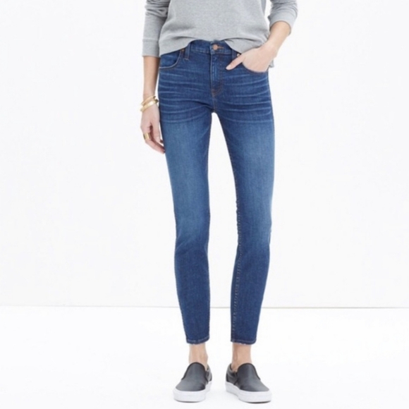 Madewell Denim - Madewell High Riser Skinny Blue Jeans 25